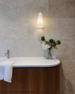 Conical Glass Plug In Wall Lamp