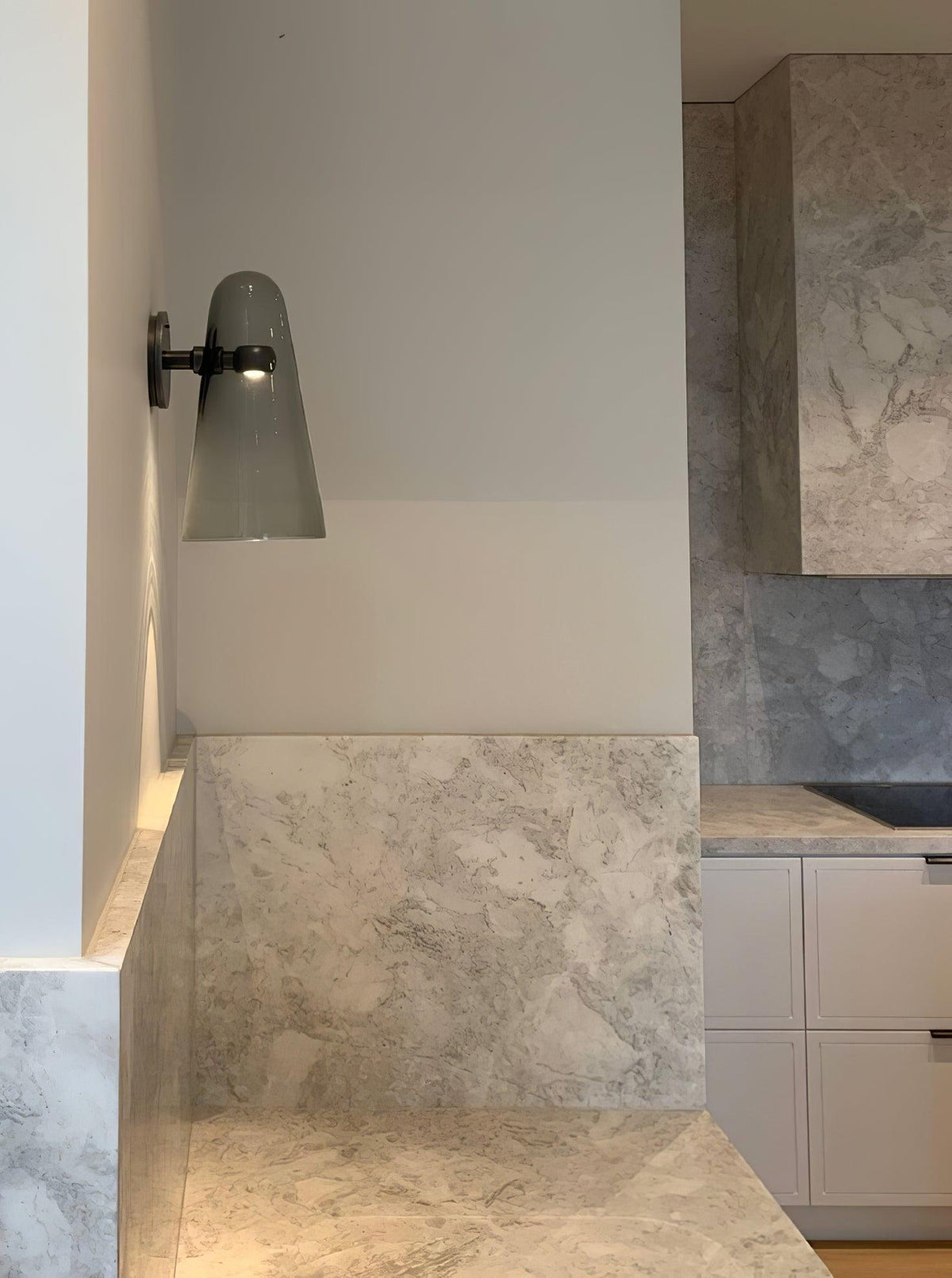 Conical Glass Plug In Wall Lamp