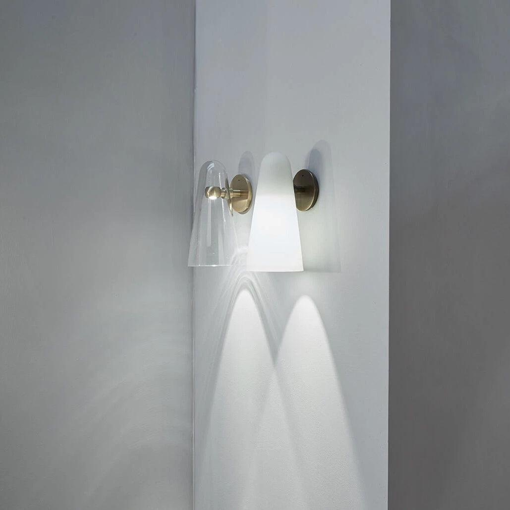 Conical Glass Plug In Wall Lamp