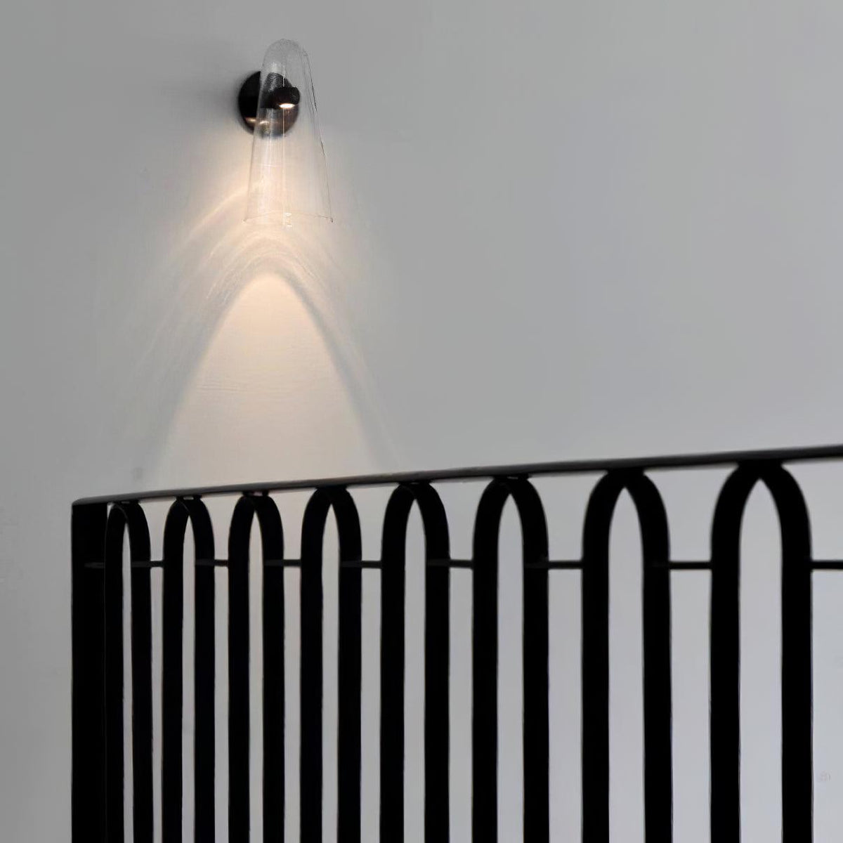 Conical Glass Plug In Wall Lamp