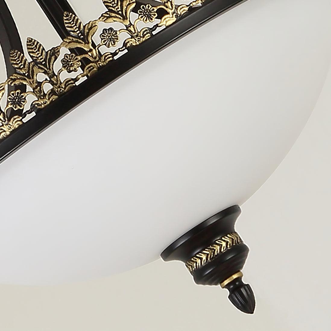 black-vintage-bowl-frosted-glass-ceiling-light