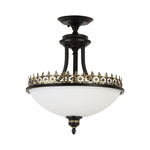 black-vintage-bowl-frosted-glass-ceiling-light