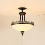 black-vintage-bowl-frosted-glass-ceiling-light