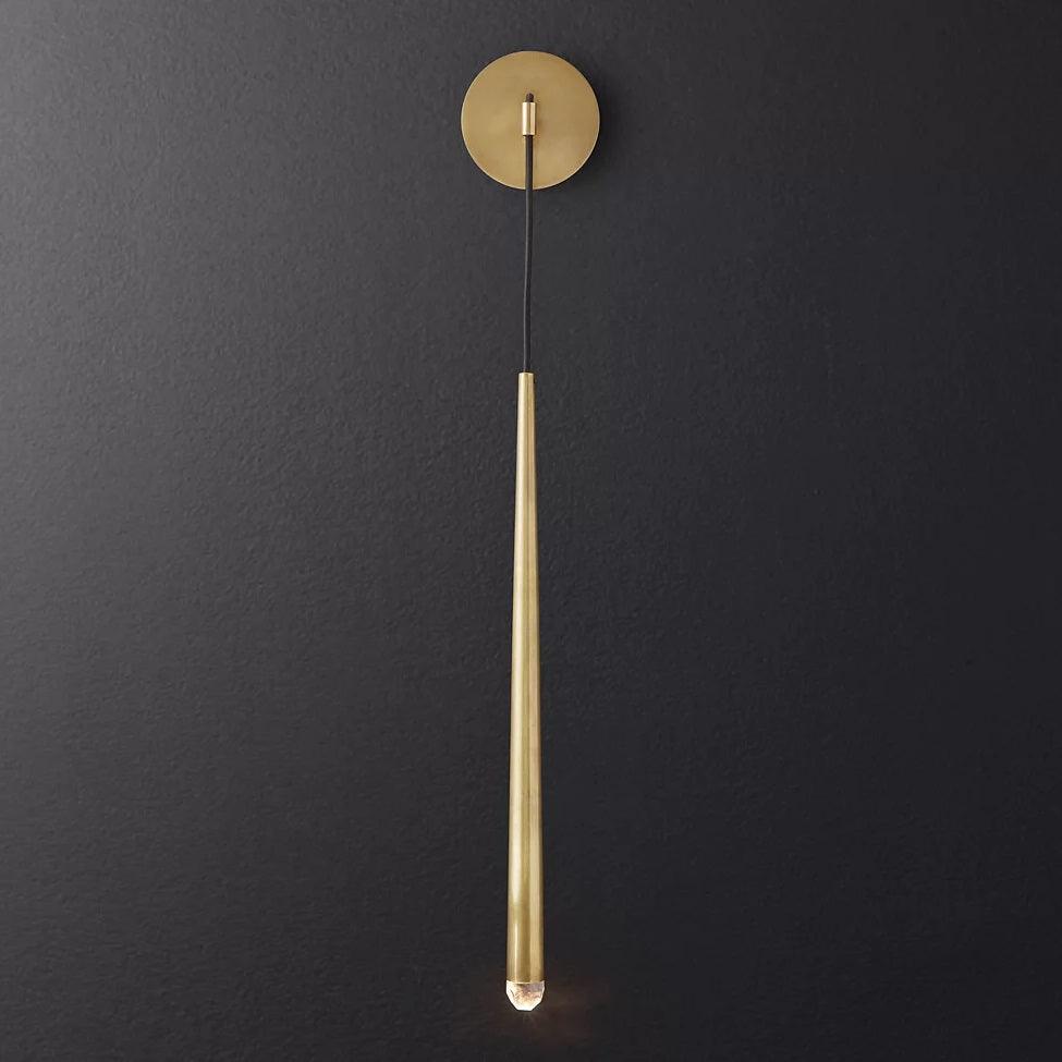 brass-cone-wall-lamp