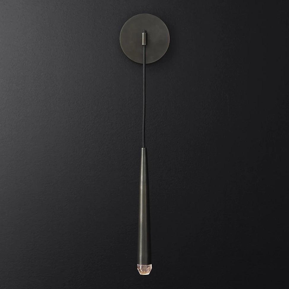 brass-cone-wall-lamp