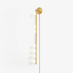 Brass Glass Tube Plug In Wall Lamp