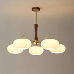 Brass Wooden Persimmon Ceiling Lamp
