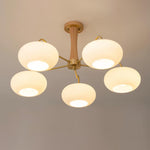 Brass Wooden Persimmon Ceiling Lamp