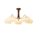 Brass Wooden Persimmon Ceiling Lamp