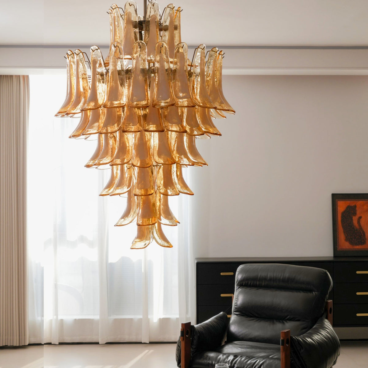 caramello-petal-chandelier
