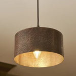 cedric-vintage-hammered-copper-drum-pendant-light