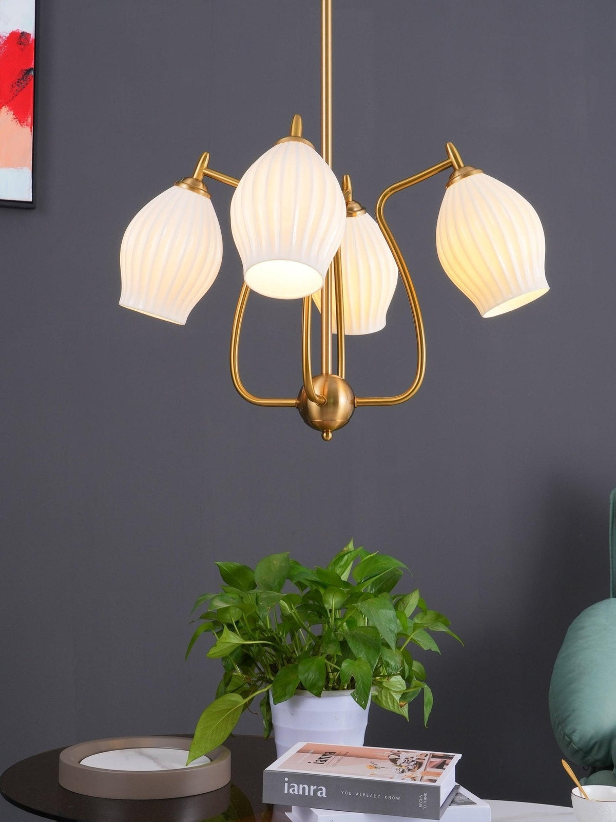 Ceramic_Ribbed_Chandelier