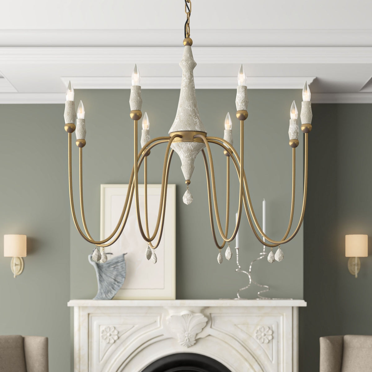 clay-chandelier