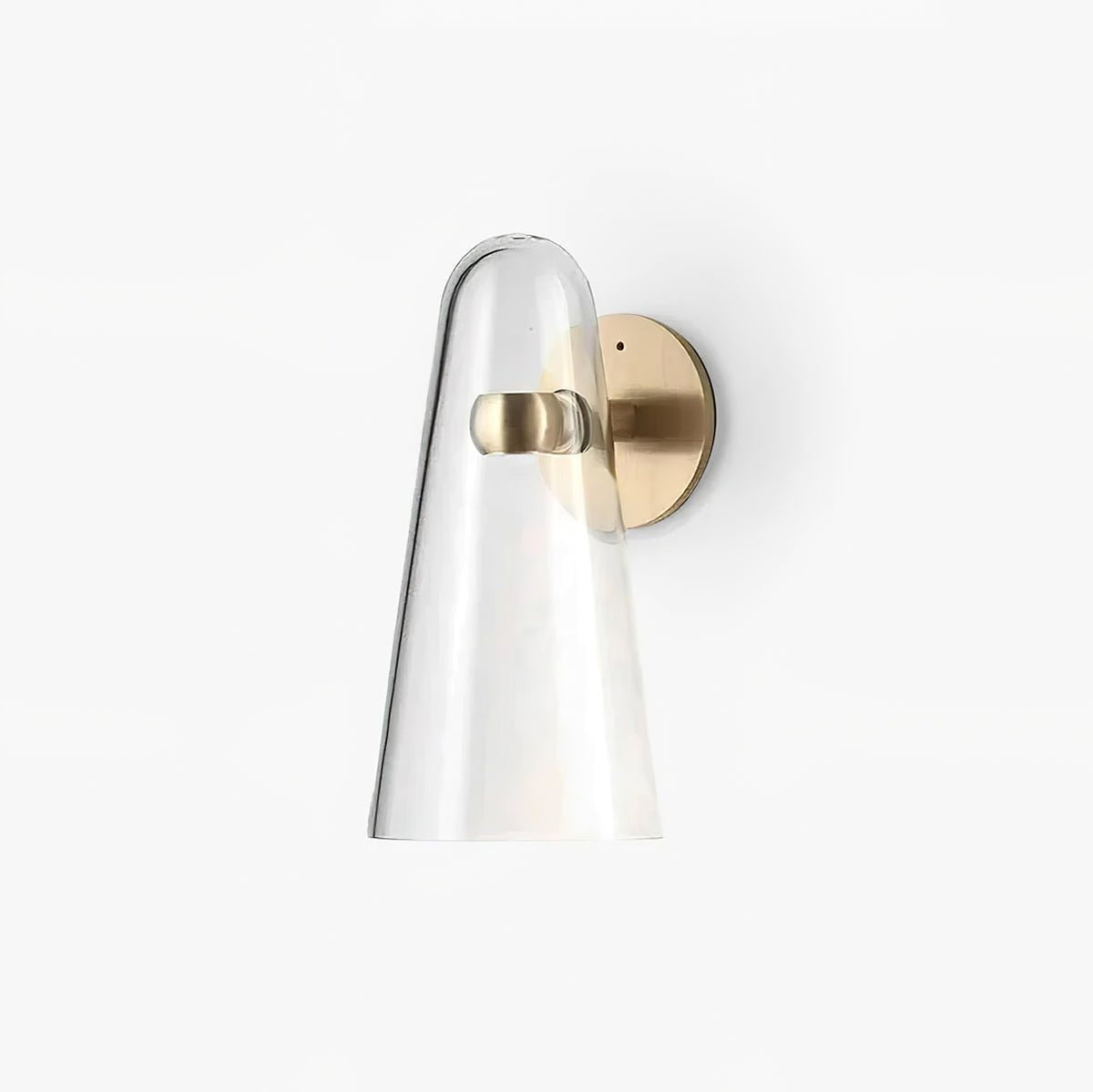 Conical Glass Plug In Wall Lamp