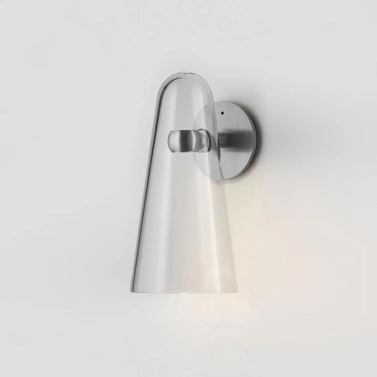 Conical Glass Plug In Wall Lamp