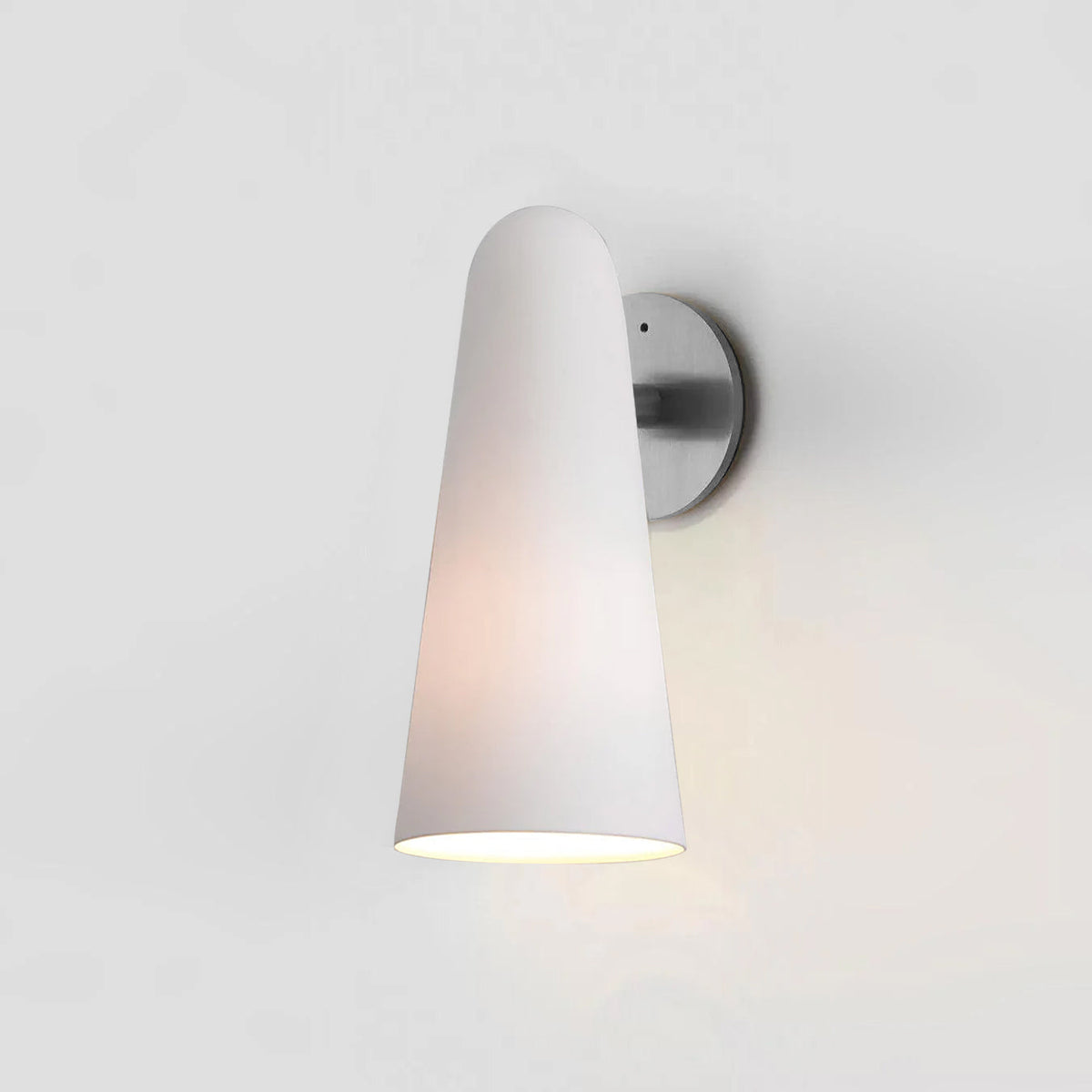 Conical Glass Plug In Wall Lamp