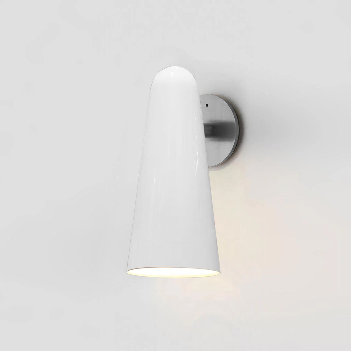 Conical Glass Plug In Wall Lamp