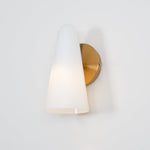Conical Glass Plug In Wall Lamp