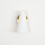 Conical Glass Plug In Wall Lamp