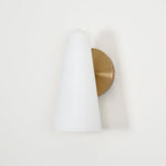 Conical Glass Plug In Wall Lamp