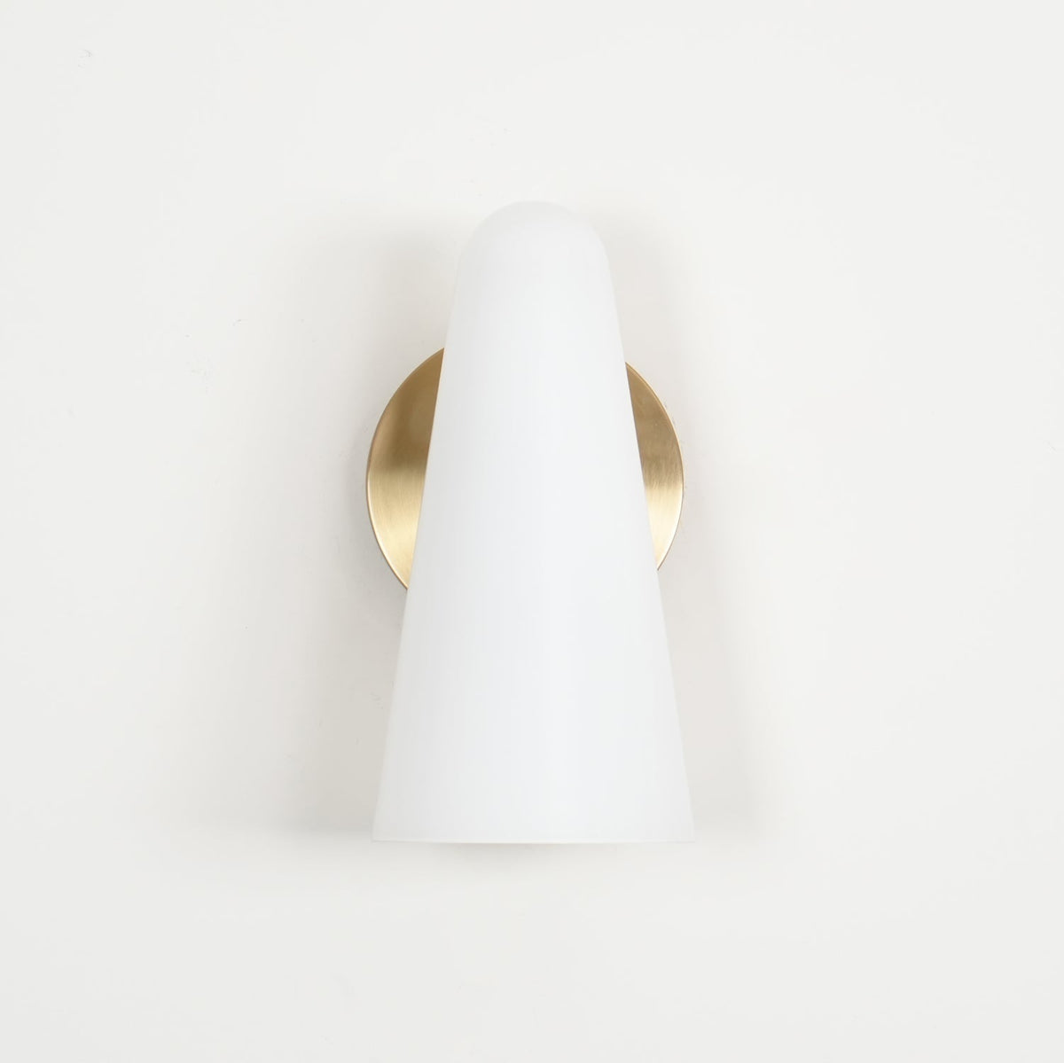 Conical Glass Plug In Wall Lamp