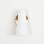 Conical Glass Plug In Wall Lamp