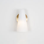 Conical Glass Plug In Wall Lamp