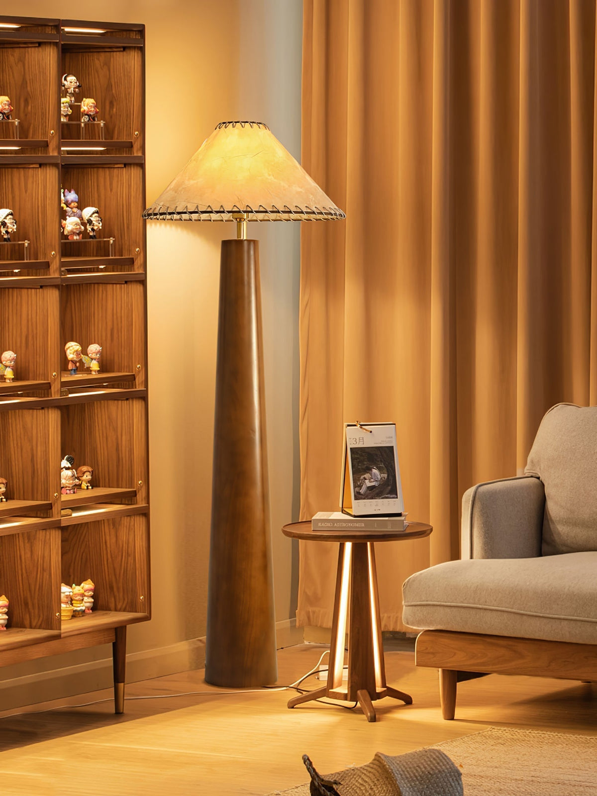 Crestview Paper Column Floor Lamp