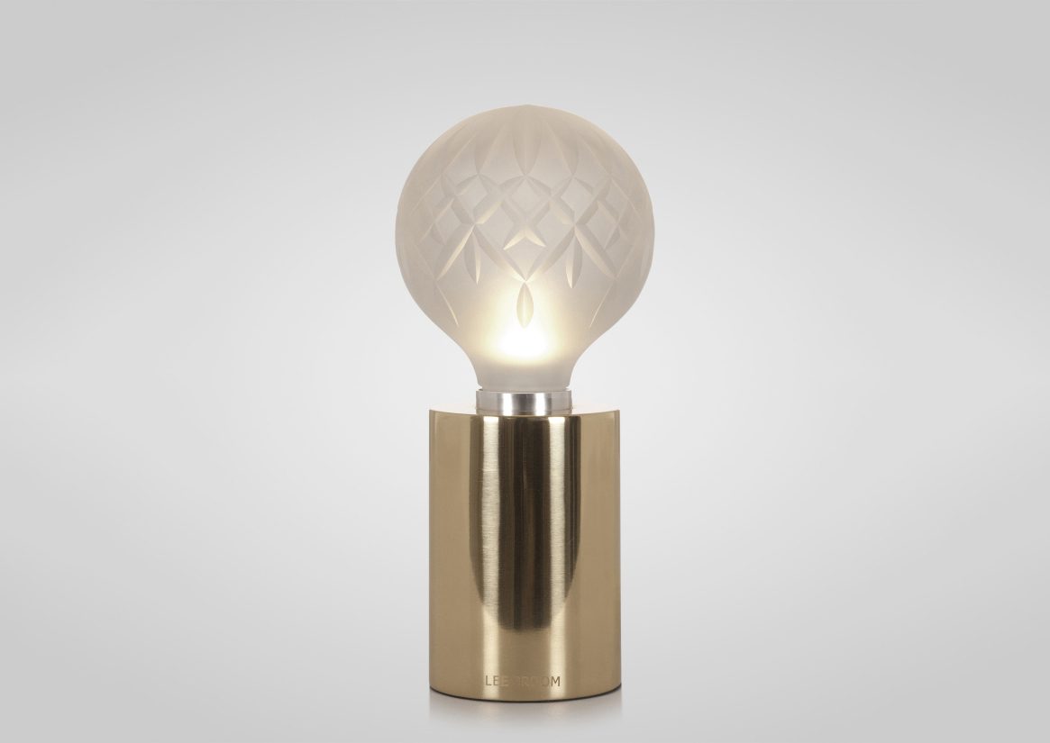 LED Table Lamp with Crystal Bulb