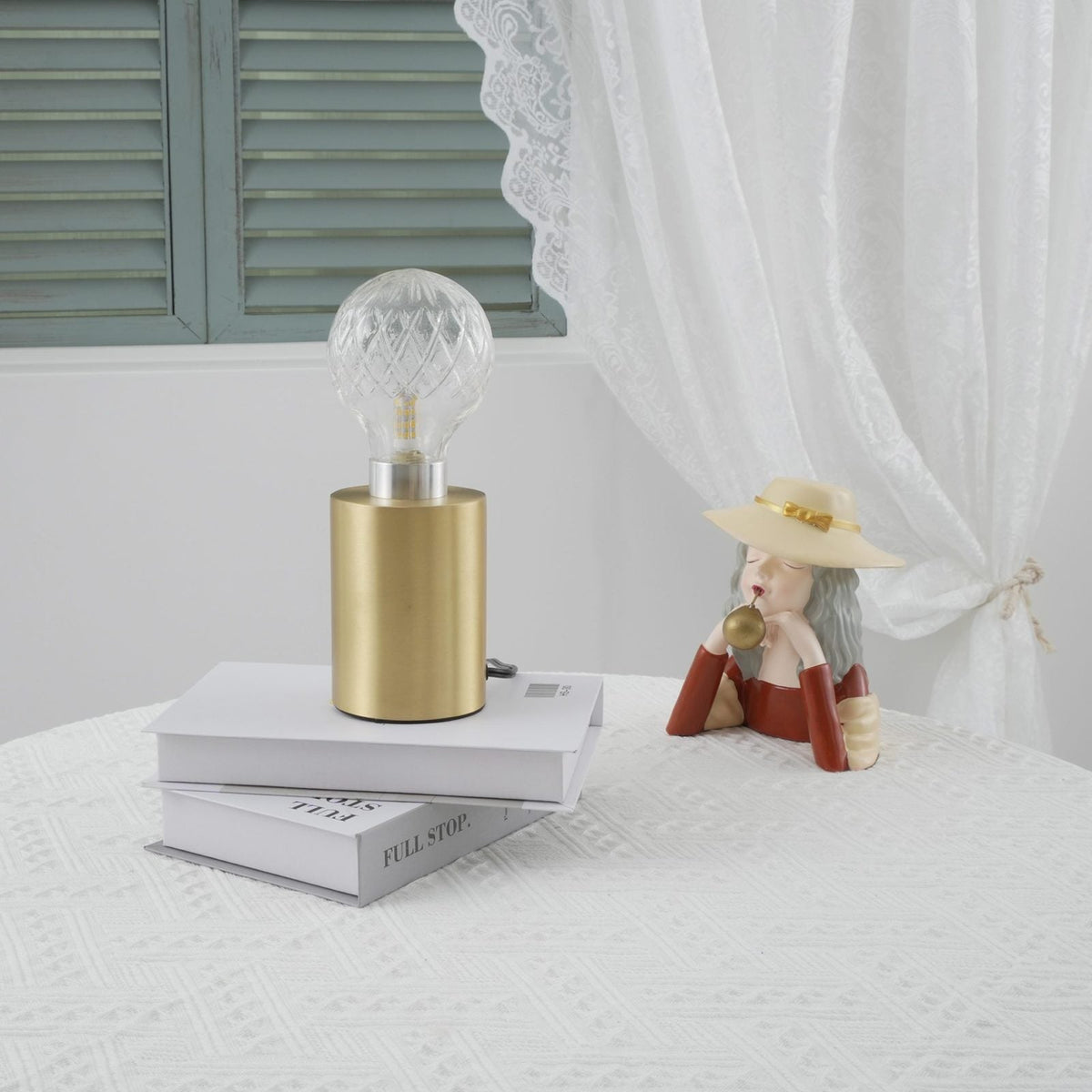 LED Table Lamp with Crystal Bulb