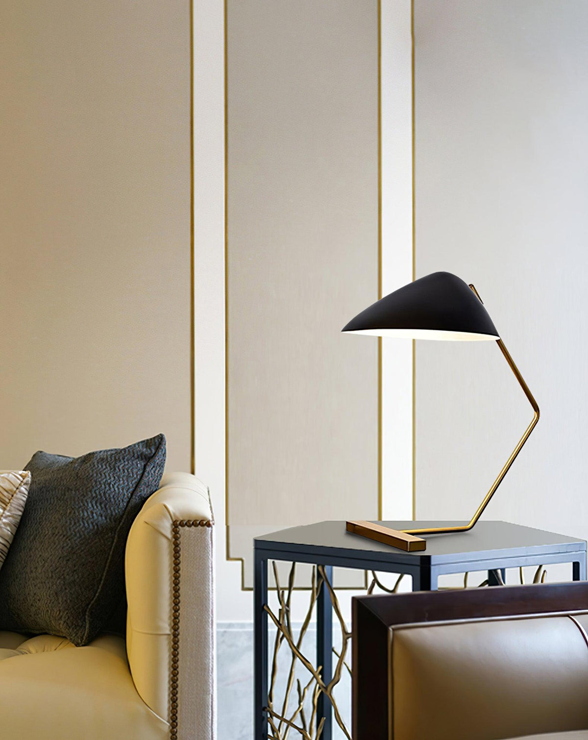 Curvilinear Mid Century Table Lamp