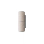 Cylinder Fabric Plug In Wall Lamp