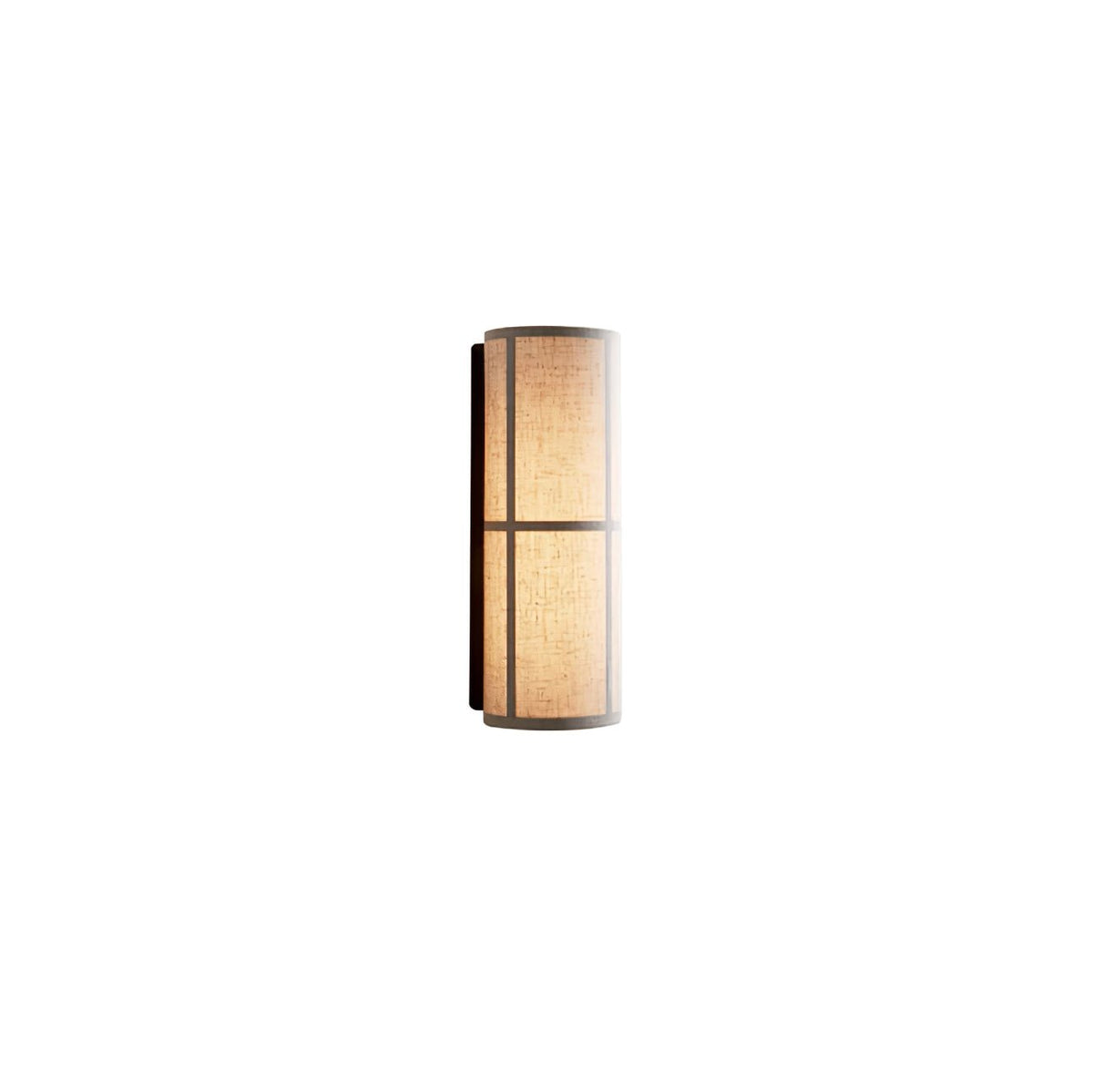 Cylinder Fabric Plug In Wall Lamp
