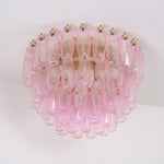Poliedri Pink Ceiling Light
