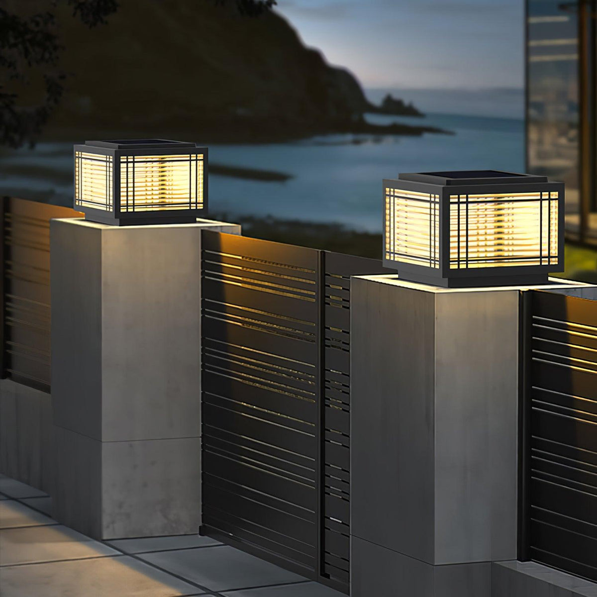 Deck Solar Outdoor Post Light