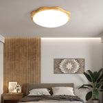 Drum Wood Ceiling Lamp