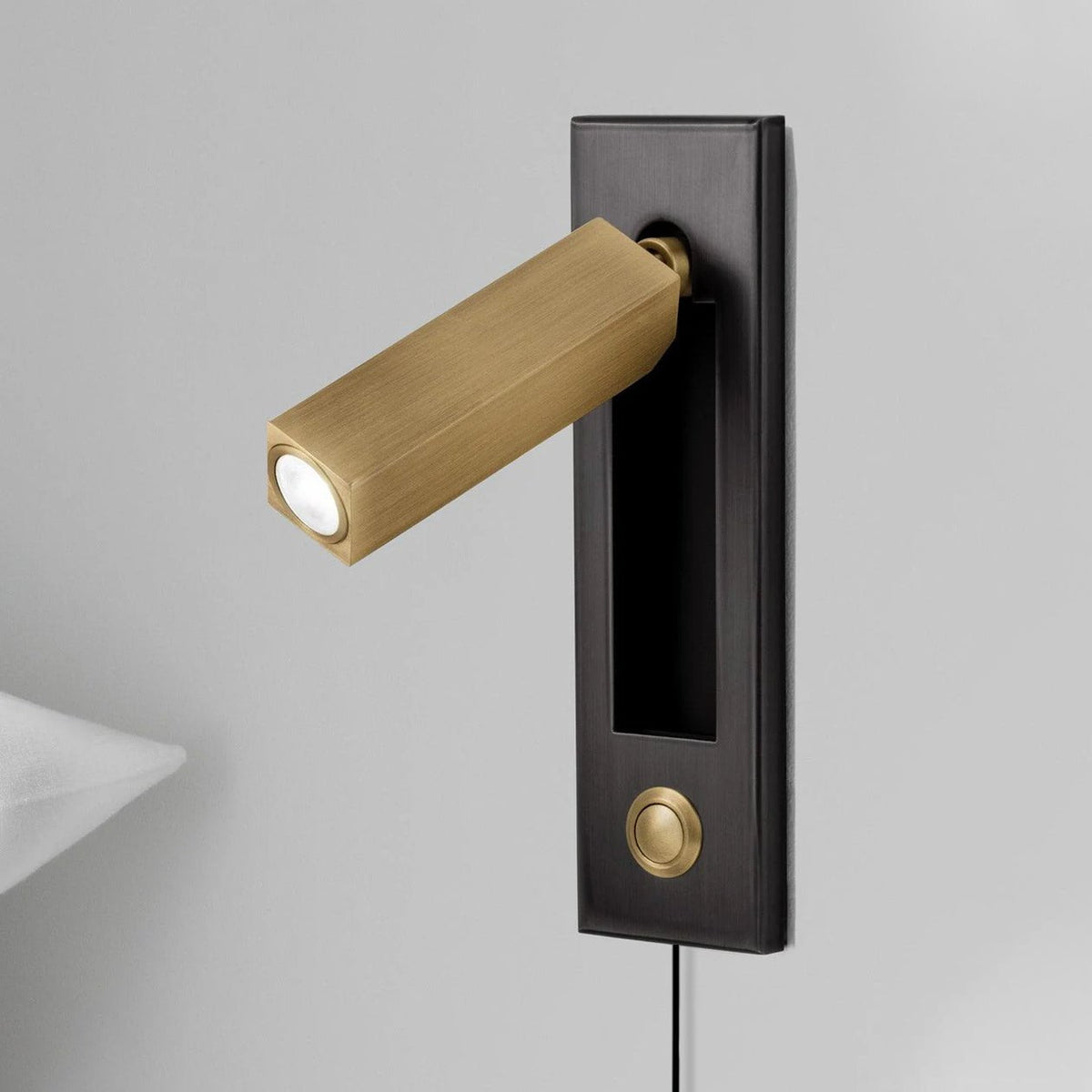 Embedded Bedside Plug In Sconce