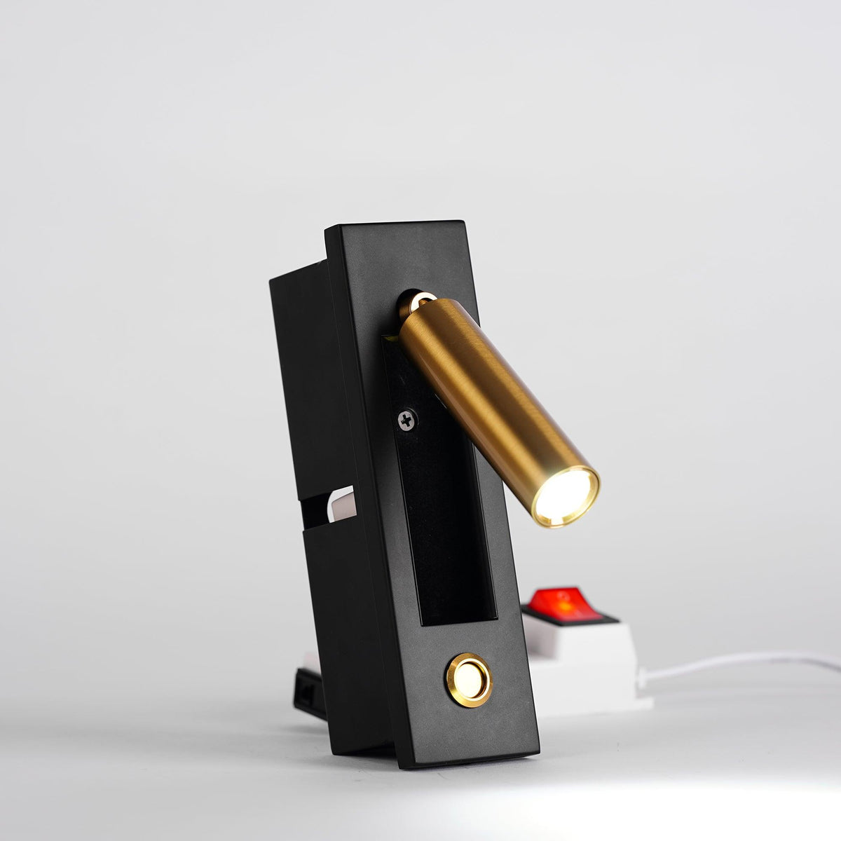 Embedded Bedside Plug In Sconce