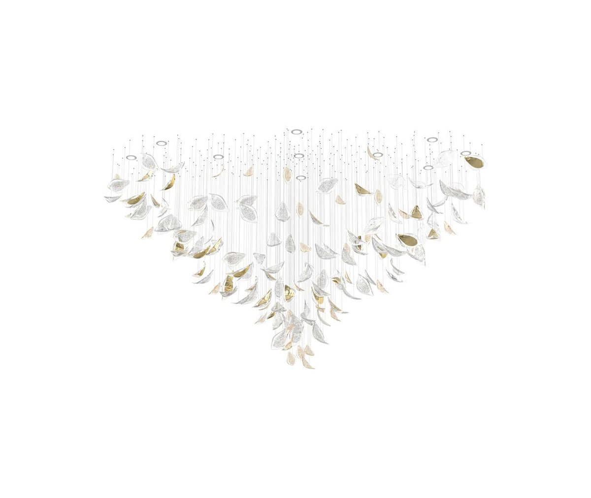 Floating Leaves Chandelier Ceiling Light Fixture