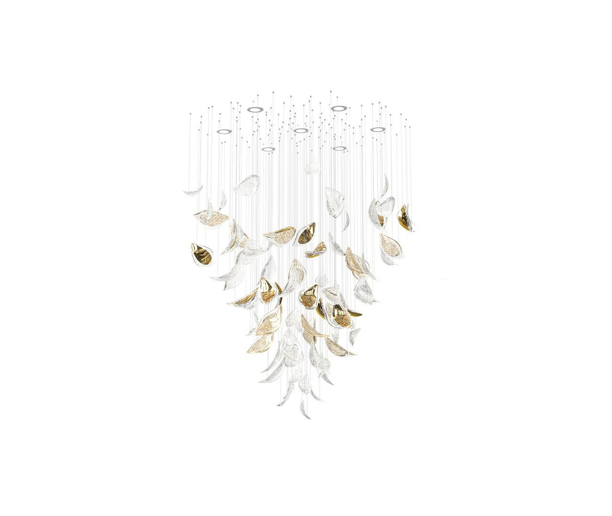 Floating Leaves Chandelier Ceiling Light Fixture