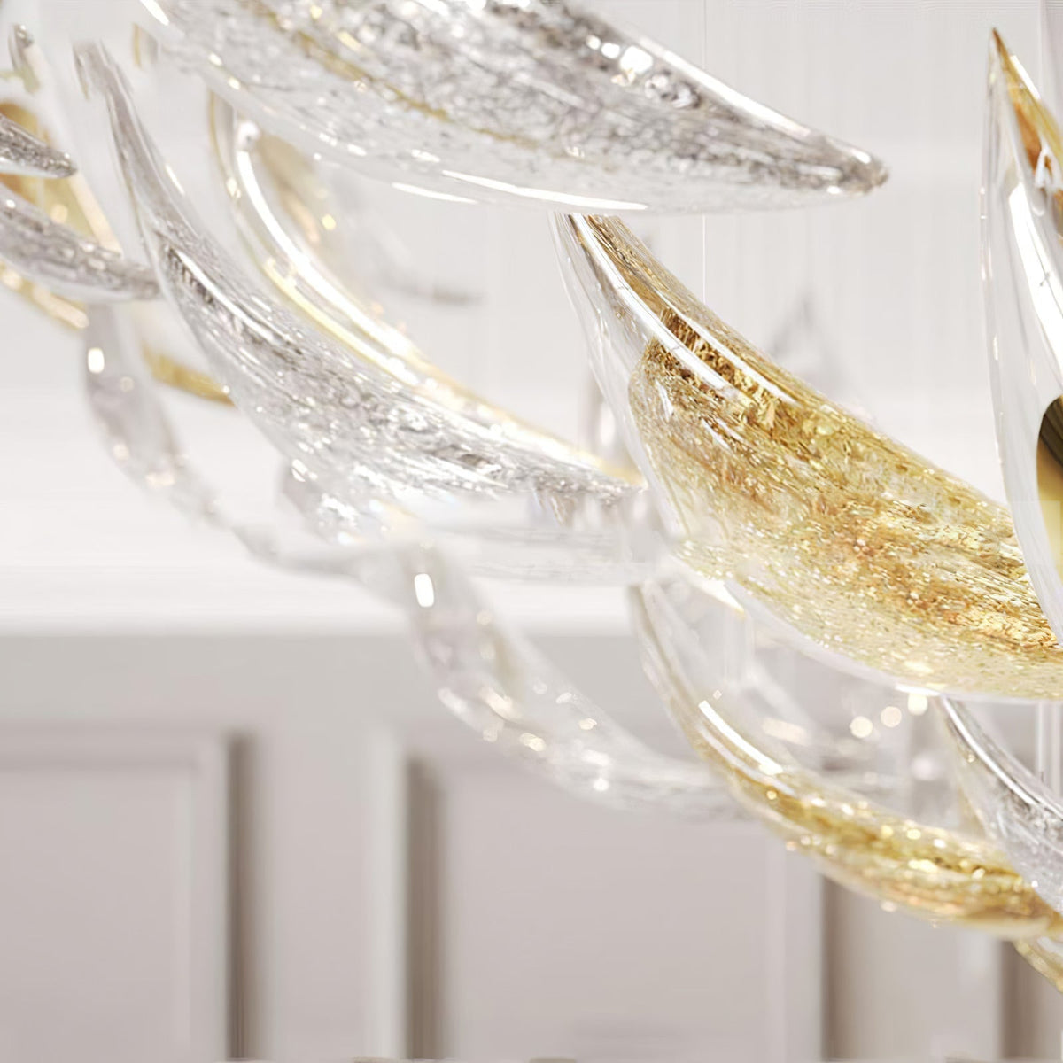 Floating Leaves Chandelier Ceiling Light Fixture