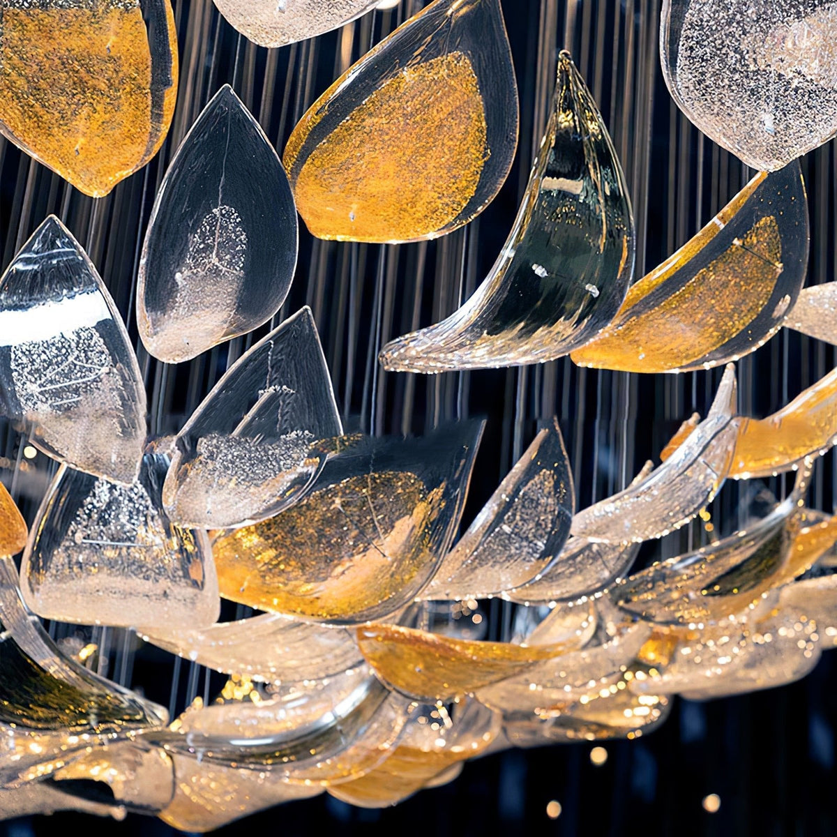 Floating Leaves Chandelier Ceiling Light Fixture