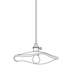 Flower Petal Glass Pendant Light