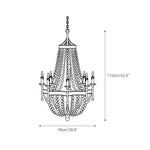 frosted-crystal-bead-chandelier