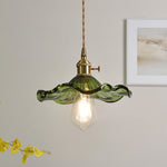 Glass Hibiscus Flower Swag Light