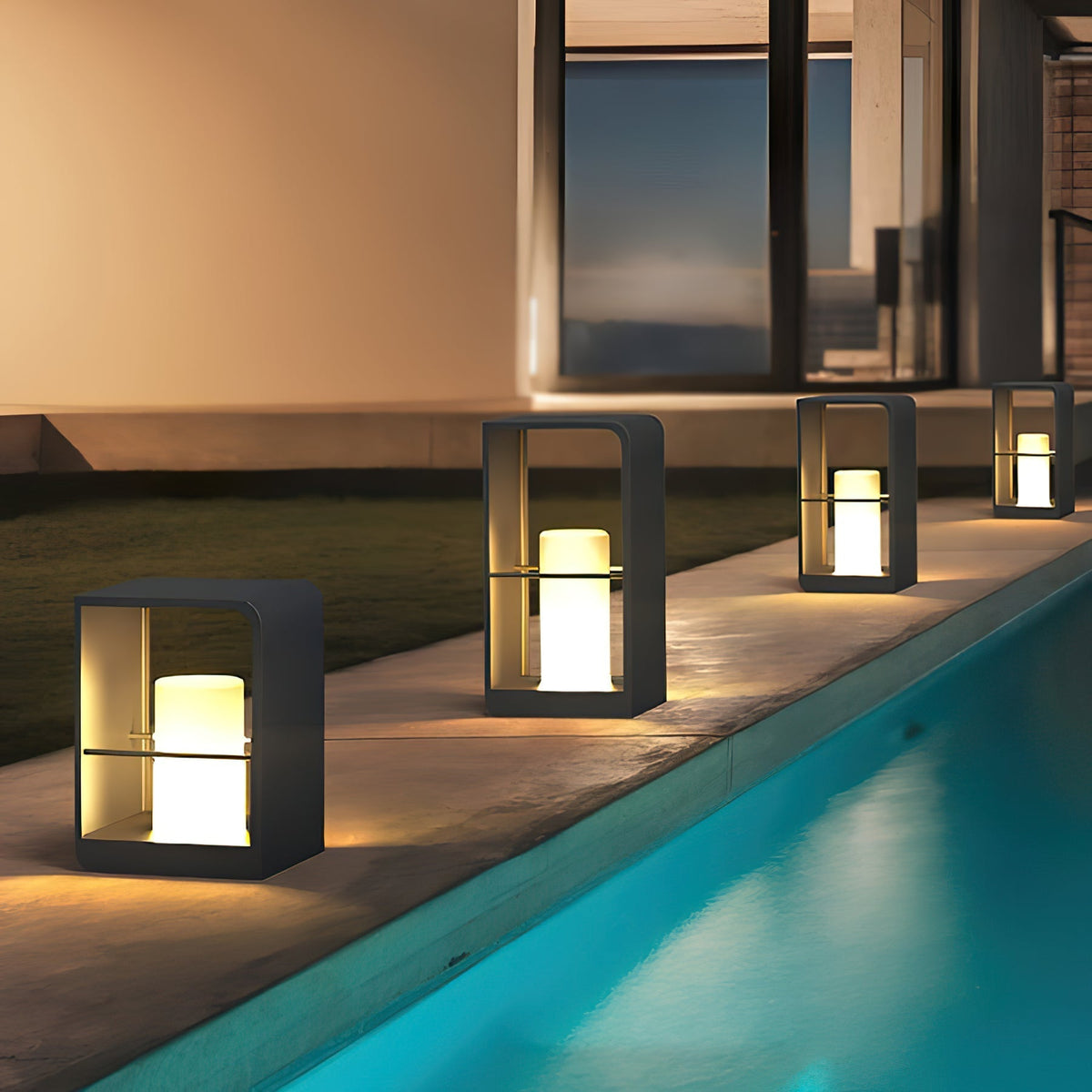 Led Lantern Garden Solar Outdoor Light