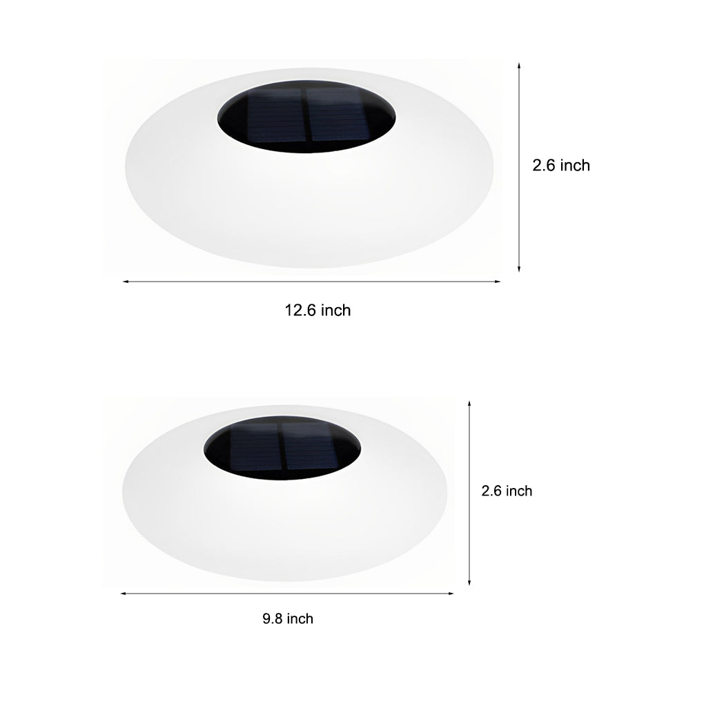 Round Colorful Rgb Led Waterproof Solar Modern Outdoor Lights