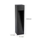 Square 5W Led Waterproof Black Modern Pathway Light