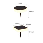 Waterproof Led Outdoor Ground Lawn Deck Recessed Solar Disk Lights Landscape Lighting