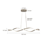 Creative Waves Electroplating Modern Chandelier Li002169